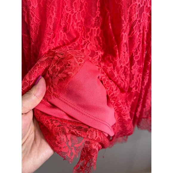 Torrid Dress 3X Pink Floral Skater Feminine Ballerina Fringe Boho Western Retro - Picture 9 of 16